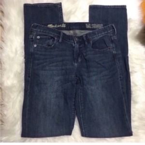 Madewell Denim Jeans Rail Straight 28 x 34